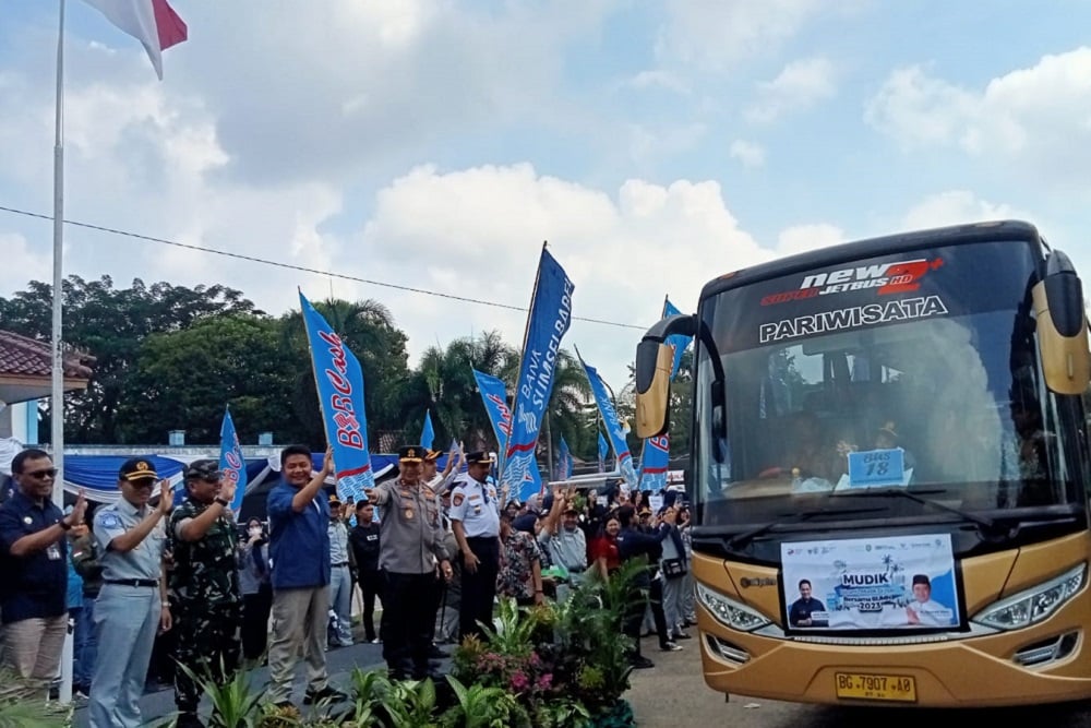  748 Penumpang Bus Mudik Gratis Sumsel Resmi Diberangkatkan