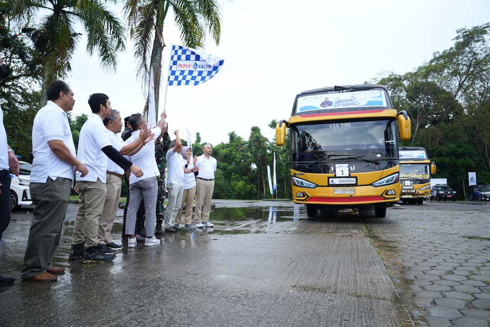  Mudik Gratis Bersama BUMN, Pupuk Kaltim Berangkatkan 200 Pemudik dari Bontang dan Samarinda