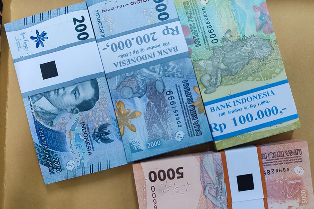 Tampilan uang baru pecahan Rp1.000, Rp2.000, dan Rp5.000. /Bisnis-Muhammad Khadafi