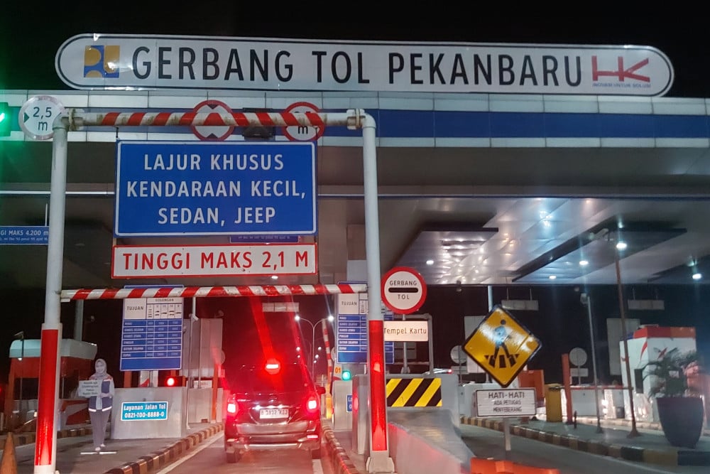  H-2 Lebaran, Tol Pekanbaru-Dumai Ramai Lancar