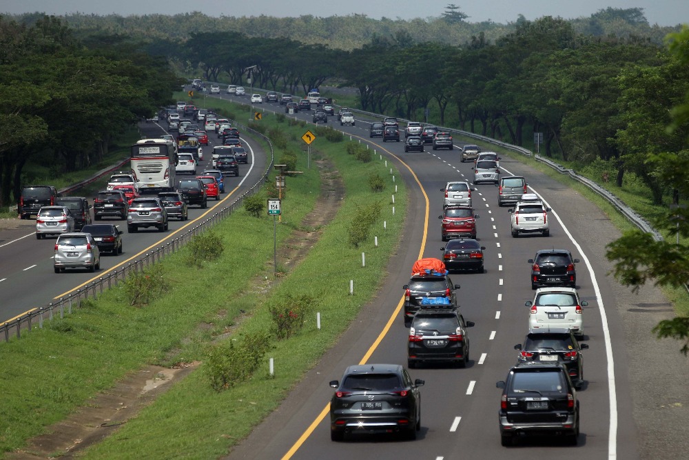  H-1 Lebaran, Arus Lalu Lintas di Tol Cipali Melandai