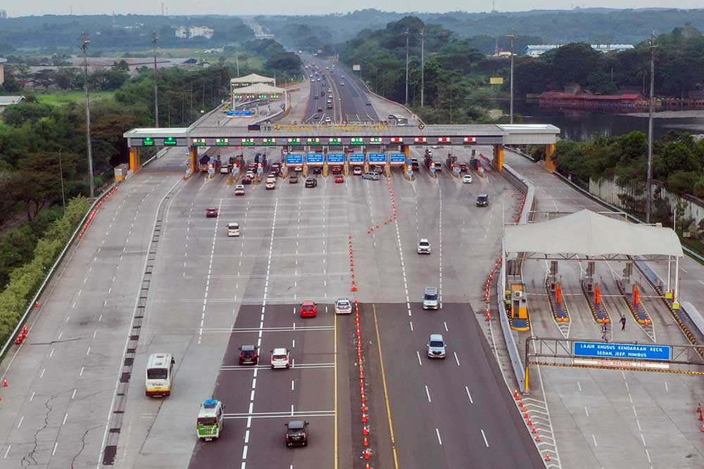  H-1 Lebaran Ruas Tol Jakarta-Cikampek Mulai Lenggang