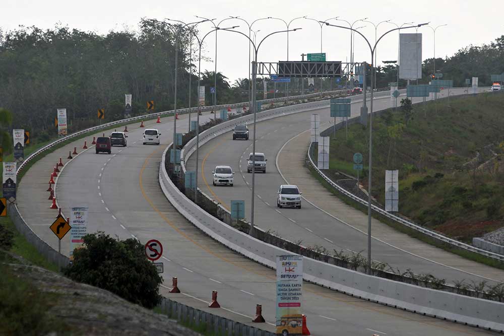  Volume Lalu Lintas di Jalan Tol Trans Sumatra Mulai Meningkat