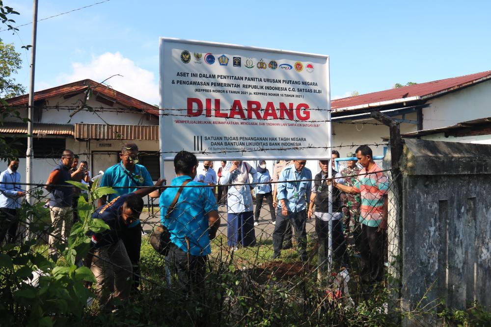 Satuan Tugas Bantuan Likuiditas Bank Indonesia atau Satgas BLBI menyita aset-aset tanah milik/Istimewa