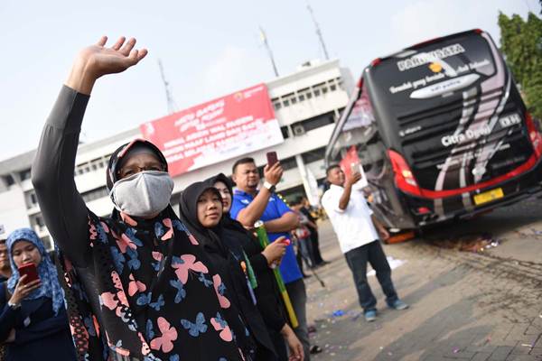  Sebanyak 1.083 Peserta Mudik Gratis Kemenhub Tiba di Jakarta Hari Ini