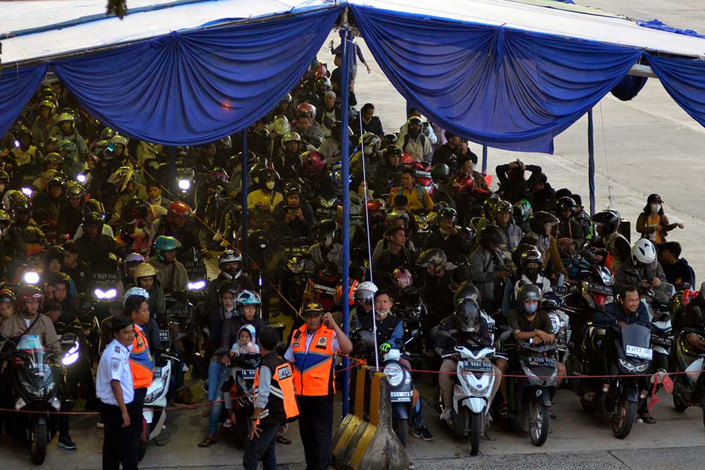  ASDP Bakauheni Mencata Puluhan Ribu Sepeda Motor Sudah Menuju Jakarta