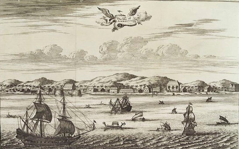 Ilustrasi tsunami yang melanda Maluku dan sekitarnya pada 1674./bnpg.go.id