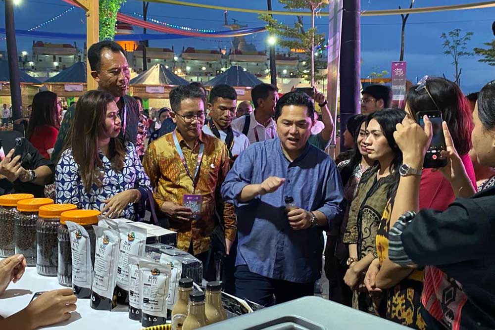  Erick Thohir Tinjau SME’s HUB di Marina Waterfront Labuan Bajo