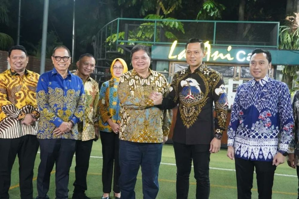 Pertemuan Golkar Dan Demokrat, Airlangga: Kami Ingin Pemilu Adem Ayem