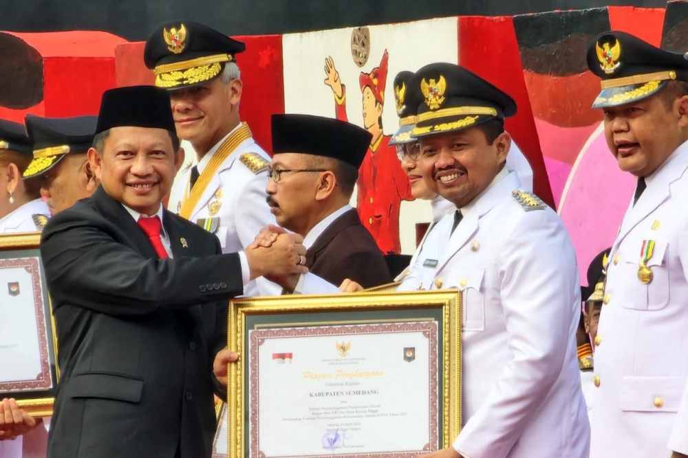 Sumedang Raih Penghargaan Terbaik Kedua Kinerja Pemda Dan Parasamya Purnakarya Nugraha