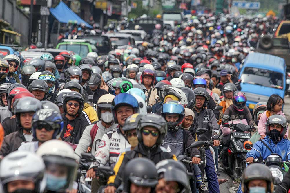  Jalur Wisata Puncak Bogor Macet Total, Polres Bogor Berlakukan One Way