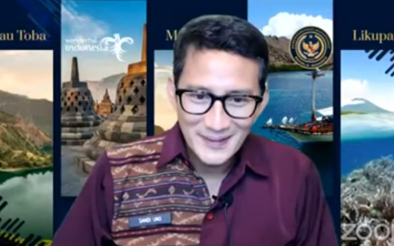Menteri Pariwisata dan Ekonomi Kreatif, Sandiaga Uno. /Bisnis.com-Janlika