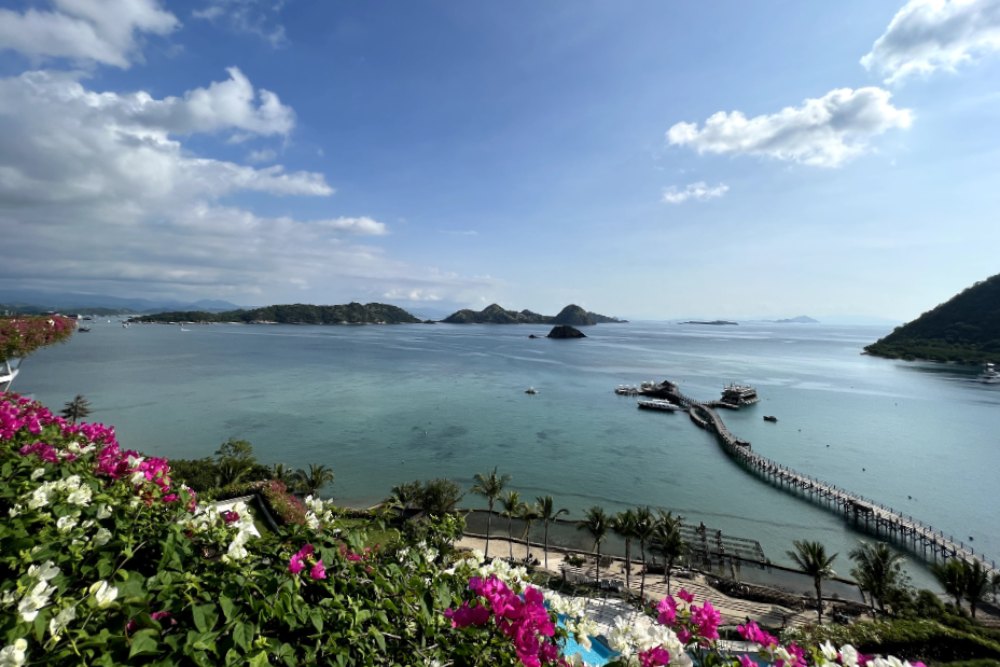 Pemandangan dari hotel Ayana Resort, Labuan Bajo, Nusa Tenggara Timur (NTT). JIBI/Feni Freycinetia