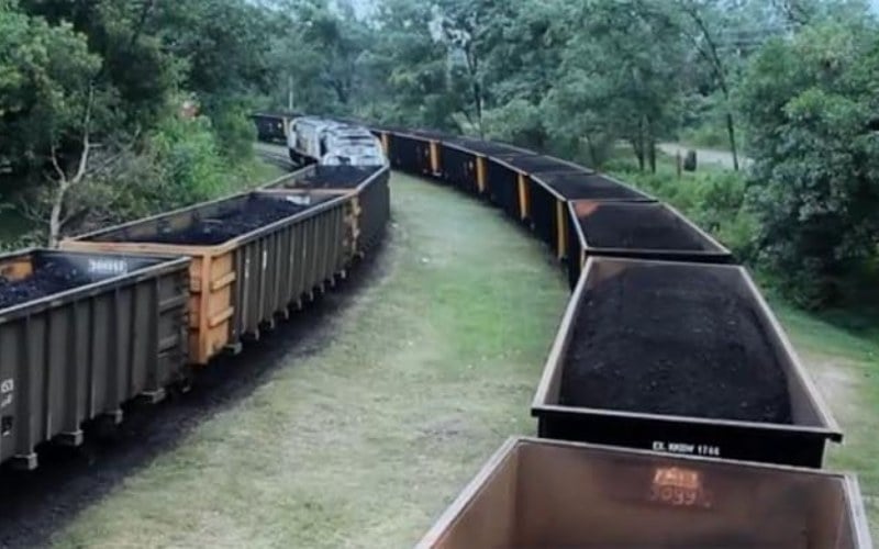 Angkutan batu bara berbasis rel di Sumatra Selatan./ptba.co.id
