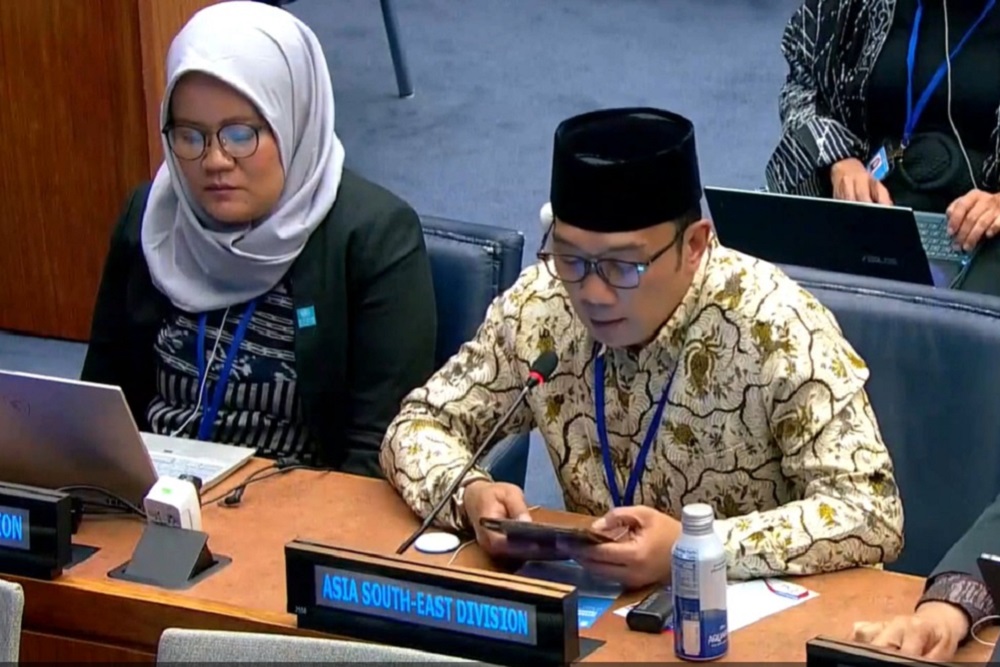  Ridwan Kamil Kenalkan Toponimi Manajemen Gempa Cianjur di Forum PBB