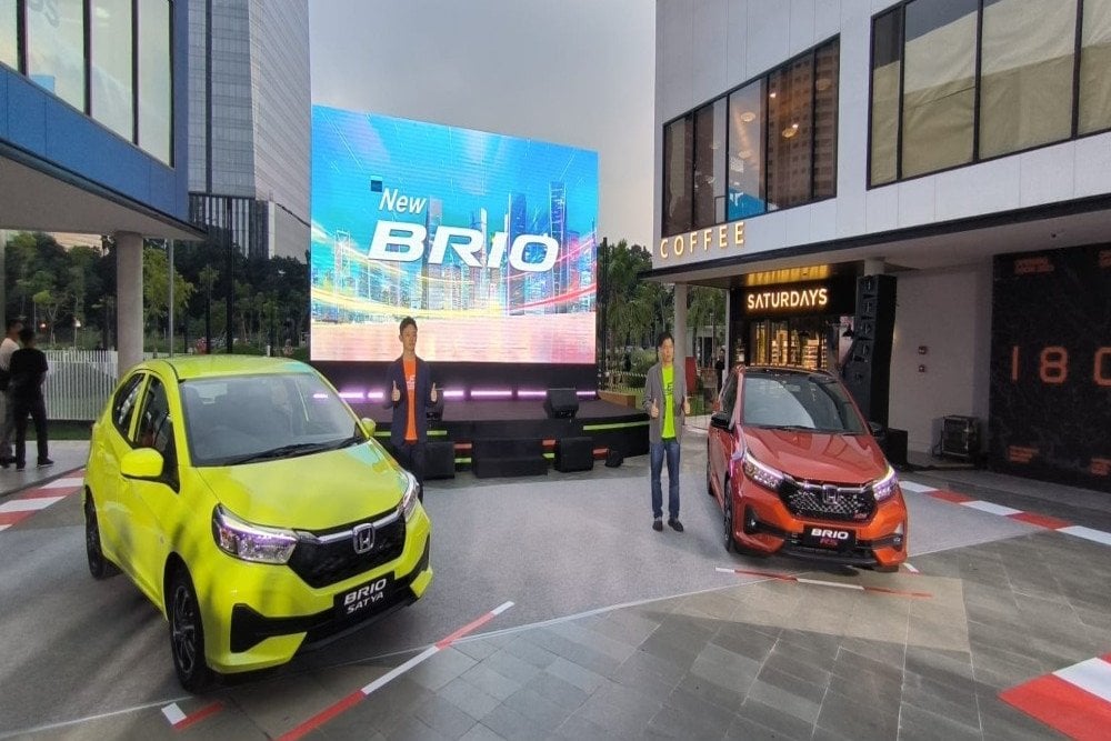 Peluncuran New Honda Brio pada Jumat (5/5/2023)/Bisnis-Anshary Madya