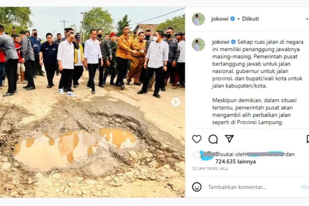  Kebangetan! Gubernur Lampung Kelabakan Tak Tahu Nama Desa yang Dilalui Jokowi