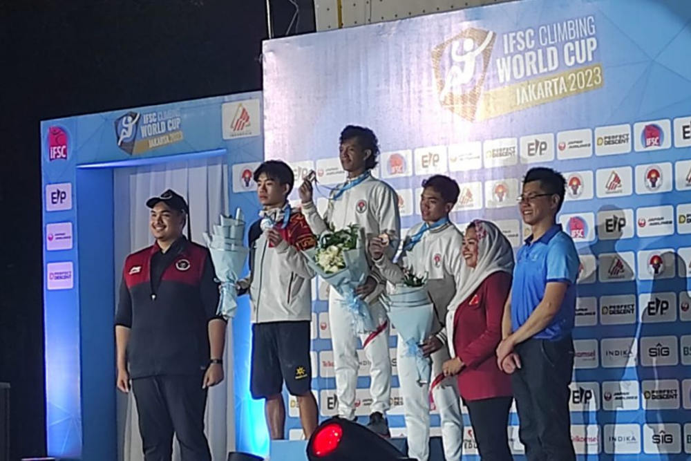  Piala Dunia Panjat Tebing 2023 Jakarta: Nursamsa Raharjati Raih Emas