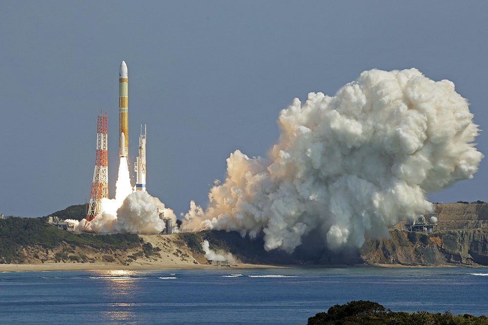 Ilustrasi roket hipersonik Rusia./ Dok. Kyodo via REUTERS