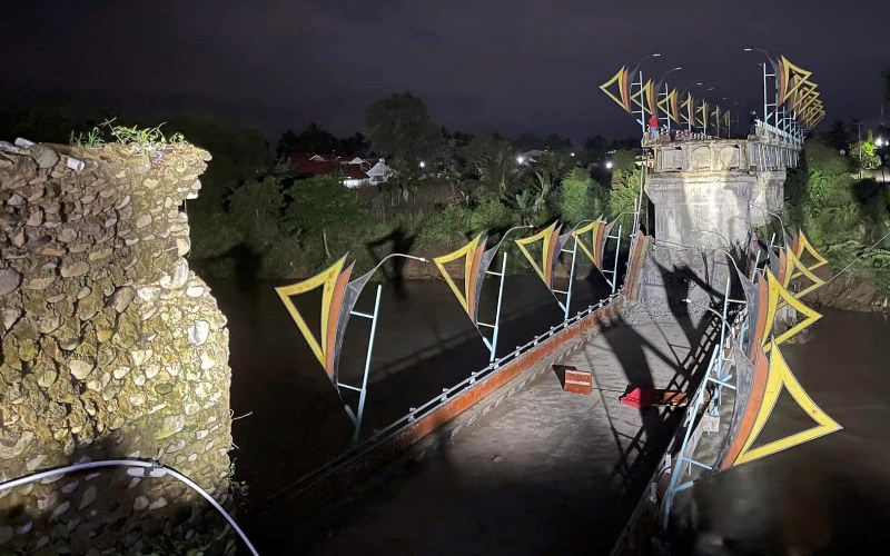  Jembatan di Sikabu Senilai Rp25,4 Miliar Ambruk, Baru 2 Tahun Digunakan