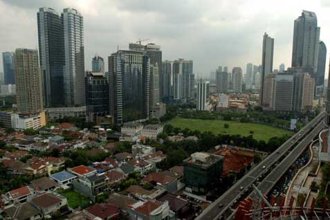 pemandangan gedung perkantoran di Jakarta / Bisnis.com