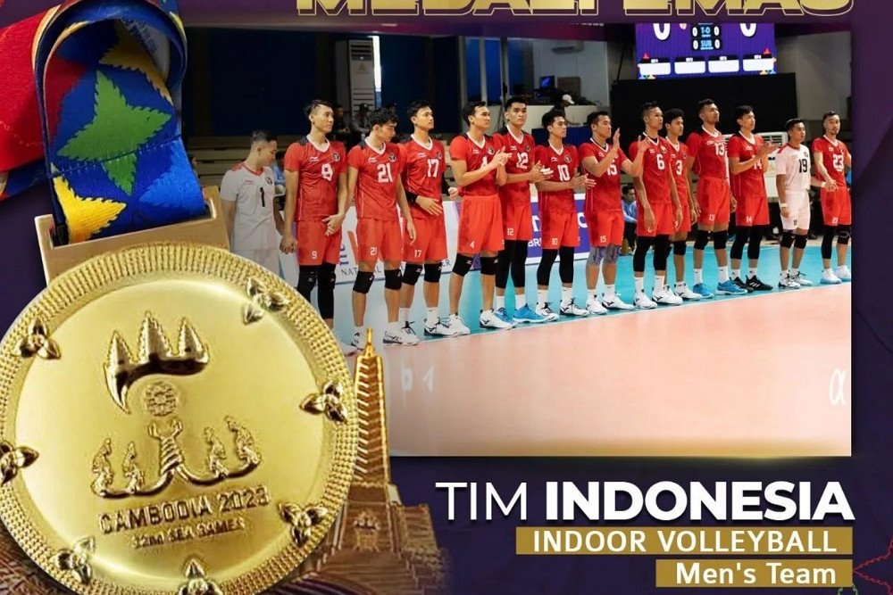  Tim Voli Indonesia Hattrick Emas Sea Games, AHY: 5 Atlet Binaan Pak SBY