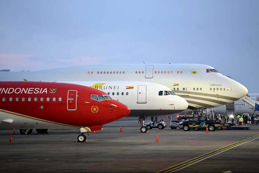  Bandara Bali Menjadi Lokasi Parkir Pesawat Kepresidenan Selama KTT Asean