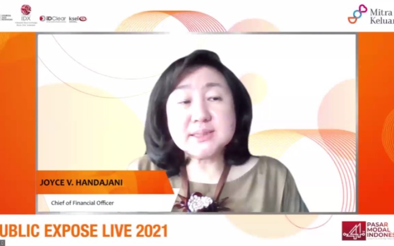 Chief Financial Officer PT Mitra Keluarga Karyasehat Tbk. (MIKA) Joyce V. Handajani dalam Public Expose Live 2021./Istimewa