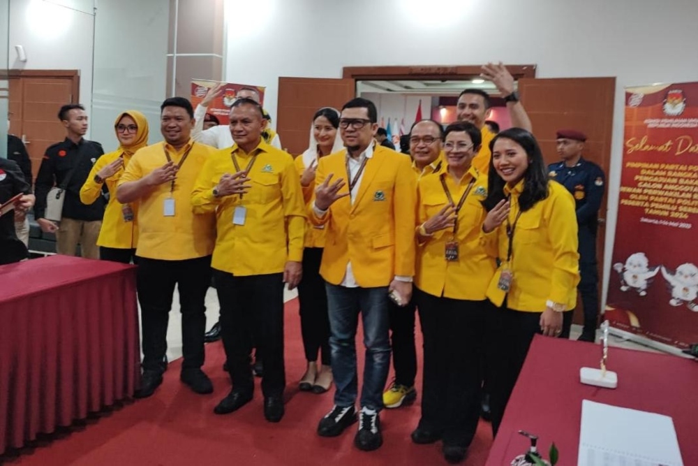  Golkar Resmi Daftarkan Bacaleg ke KPU, Incar 20 Persen Kursi DPR