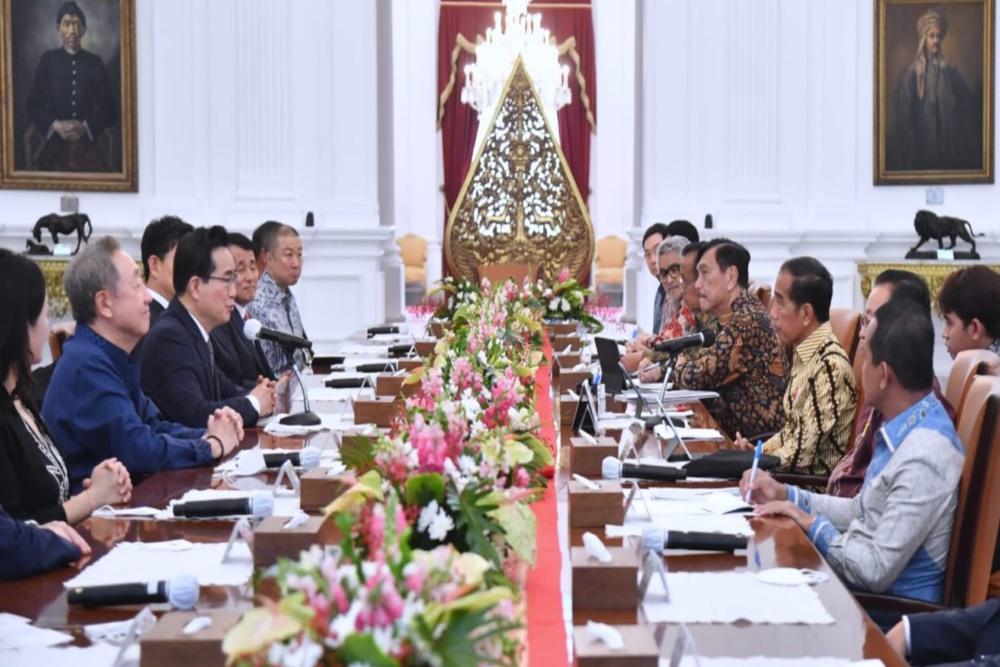  Delegasi Korsel hingga Bos Samsung Sambangi Jokowi di Istana, Bahas Apa?