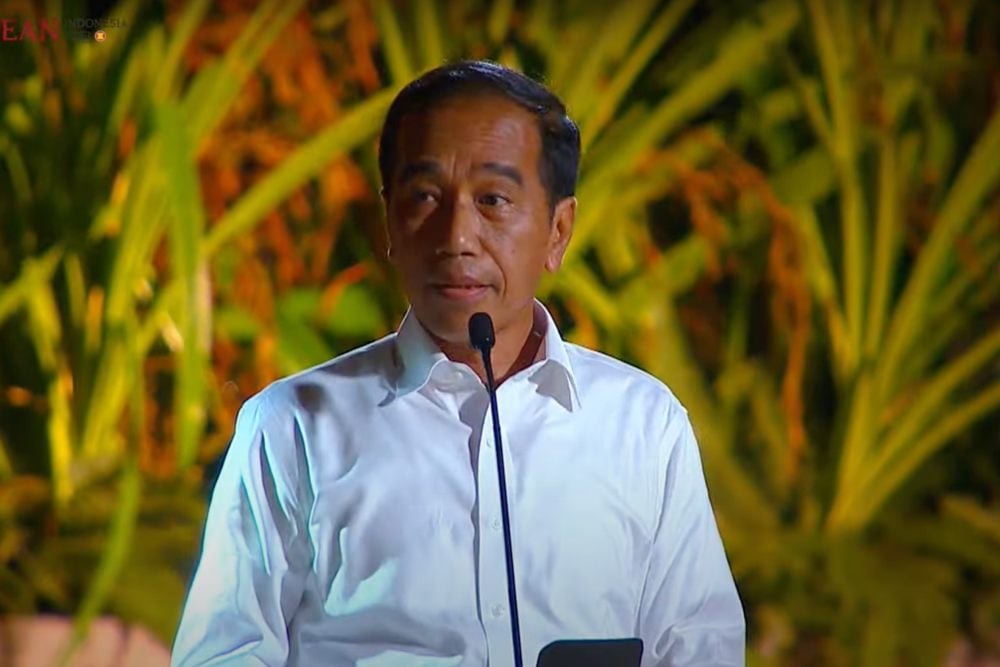 Presiden Joko Widodo (Jokowi) membuka acara jamuan makan malam atau Welcoming Dinner KTT Asean 2023 di Hotel Ayana, Labuan Bajo, NTT pada Rabu (10/5/2023).