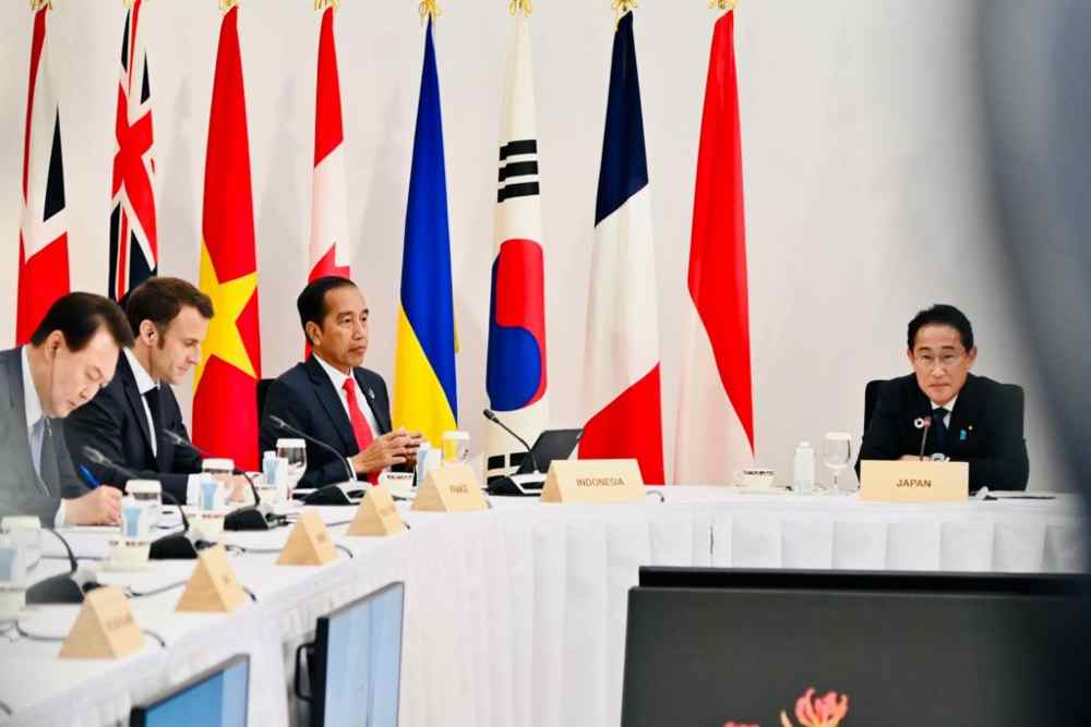 KTT G7, Jokowi Ajak Seluruh Pemimpin Negara Sepakat Hentikan Perang / Setpres