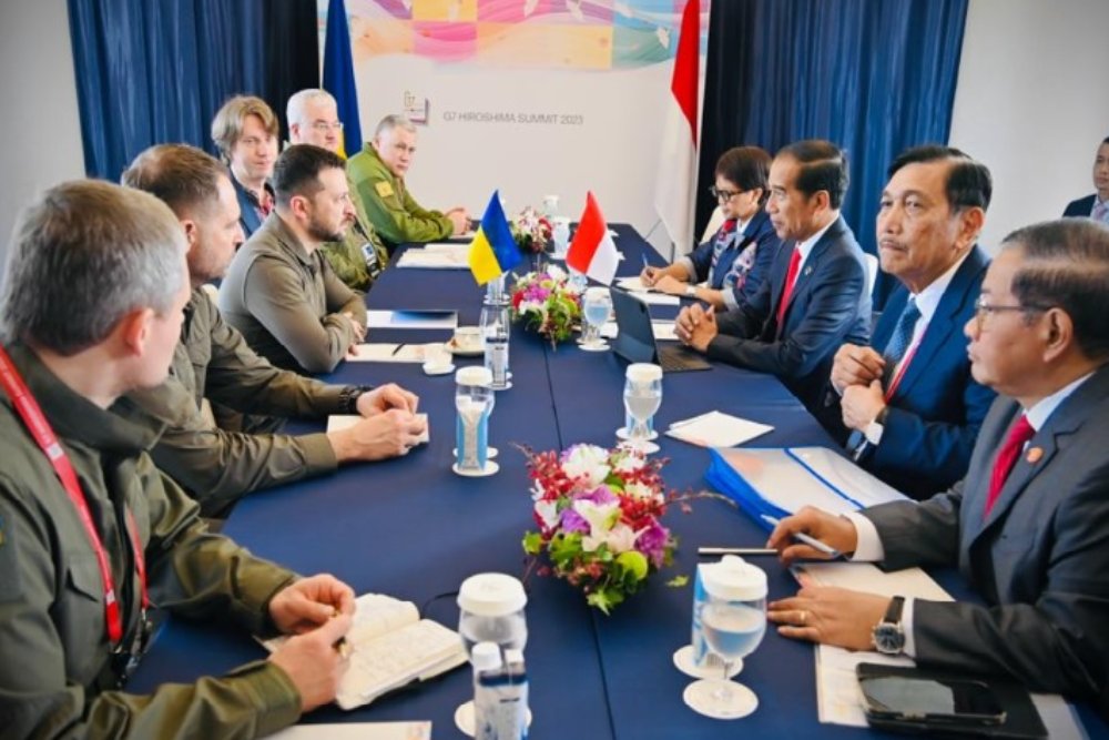  Hasil Pertemuan Jokowi dengan Zelensky, Macron dan Presiden Korsel di KTT G7 Hiroshima