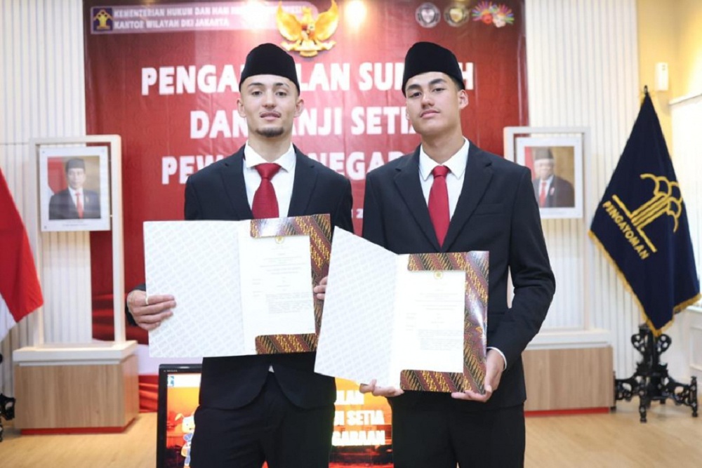 Rafael Struick dan Ivar Jenner resmi menjadi Warga Negara Indonesia (WNI) / PSSI.