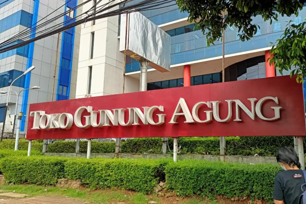 Toko Gunung Agung di Jl. Kwitang, Jakarta Pusat, sekaligus kantor pusat PT GA Tiga Belas - BISNIS/NI Luh Angela