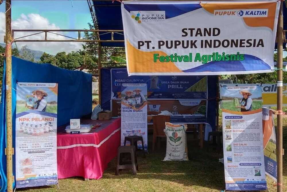  Meriahkan Festival Agribisnis 2023, Pupuk Kaltim Edukasi Petani Poso Pemupukan Berimbang