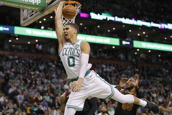 Forward Boston Celtics Jayson Tatum/Reuters