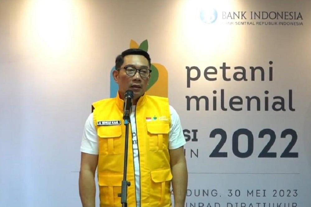  Inaugurasi Petani Milenial 2022, Ridwan Kamil Minta Kisah Sukses Peserta Diapresiasi