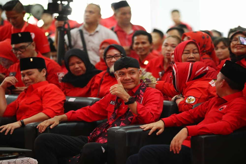 Bakal capres Ganjar Pranowo melakukan safari politik ke Banten, Sabtu (27/5/2023)./Dok. PDIP
