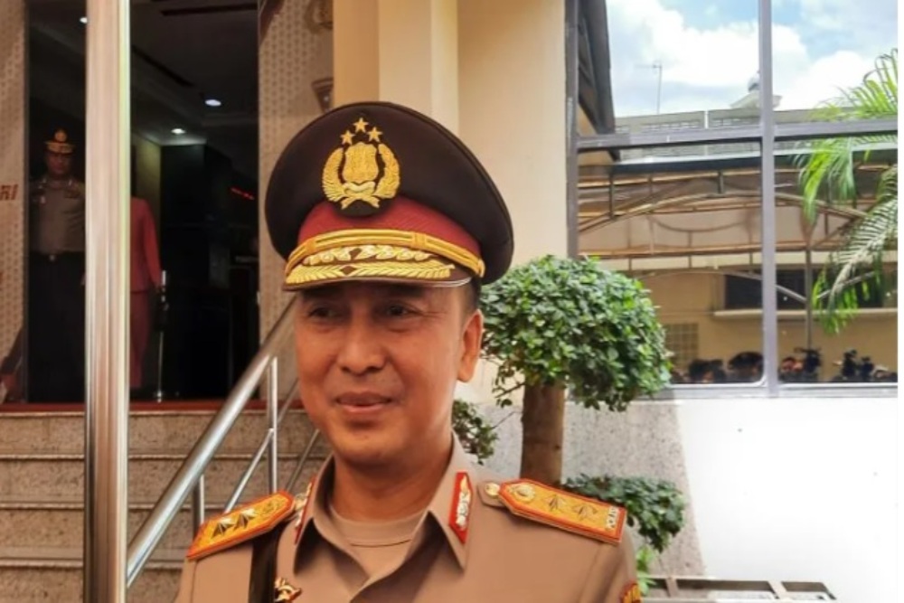Kepala Divisi Humas Polri Irjen Pol. Sandi Nugroho, Jumat (31/3/2023). (ANTARA/Laily Rahmawaty)
