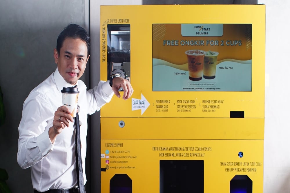Startup pengembang coffee vending machine JumpStart/Istimewa.