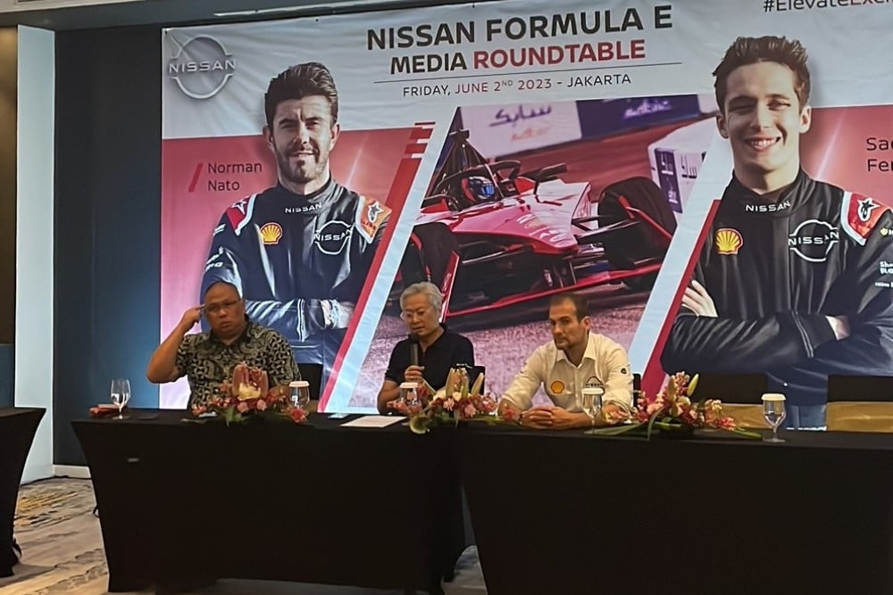 Media Round Table Tim Nissan Formula E di Jakarta, Jumat (2/6/2023) - Nissan