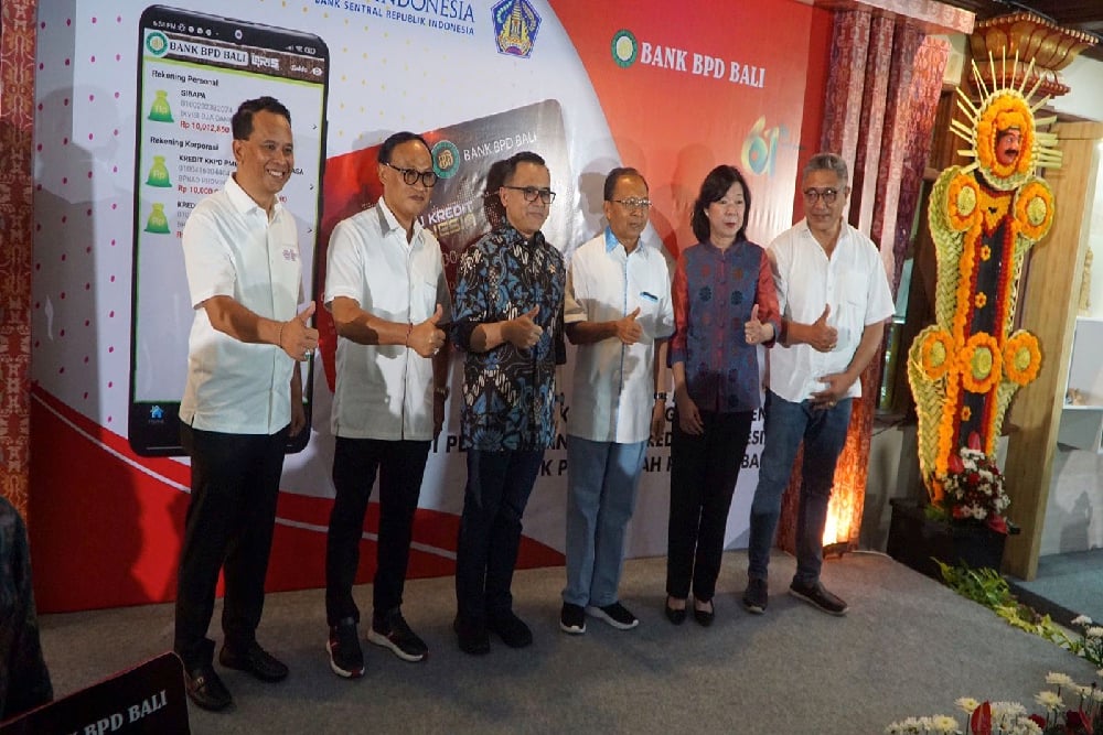 Peluncuran kartu kredit pemda oleh Bank BPD Bali di Art Center Denpasar, pada Jumat (2/06/2023). Bisnis/ Harian Noris