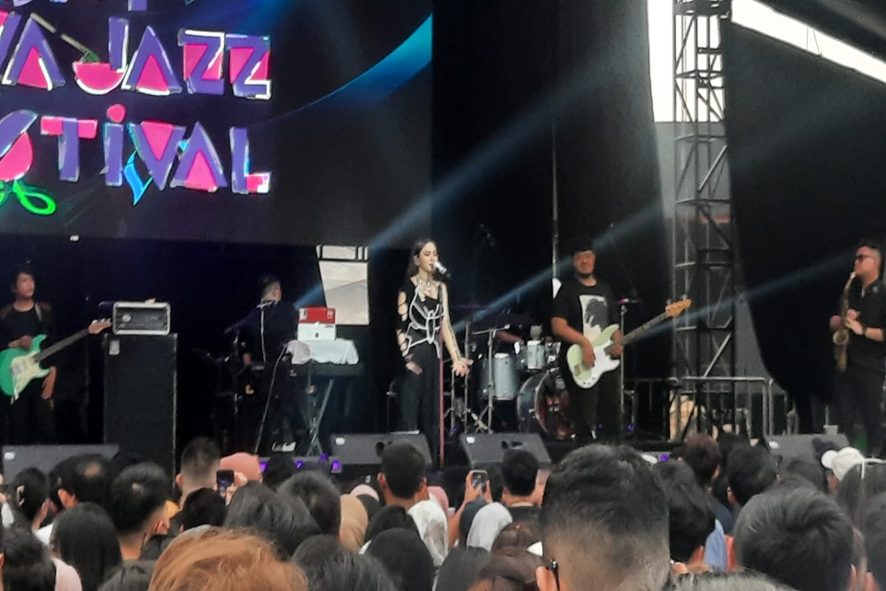 Mahalini di panggung Java Jazz Festival 2023/Bisnis-Arlina Laras