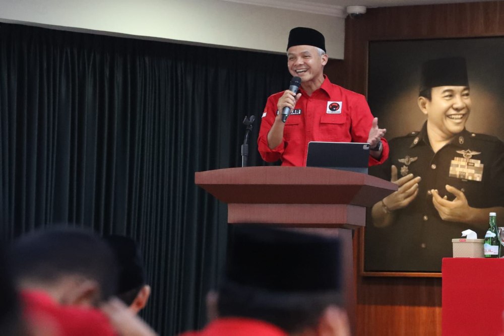 Bakal calon presiden (capres) Ganjar Pranowo memastikan akan menjalankan amanat dari Presiden Joko Widodo (Jokowi) agar tetap berani dan punya nyali apabila terpilih sebagai Presiden Indonesia./Dok. PDIP