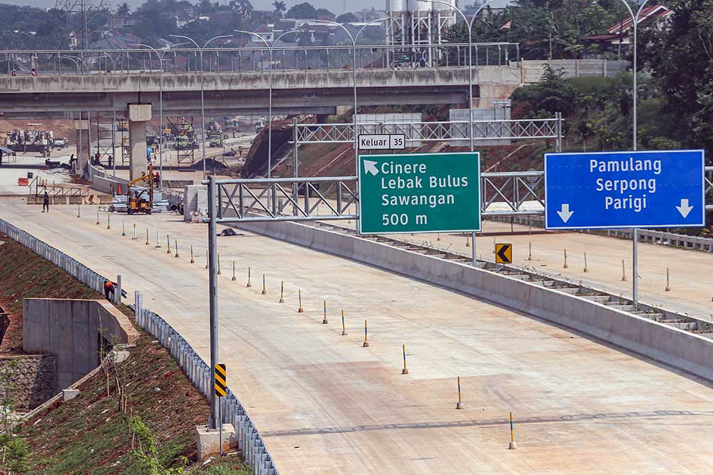  Jalan Tol Cijago Ruas Limo-Krukut Tahap Kontruksinya Telah Mencapai 95 Persen
