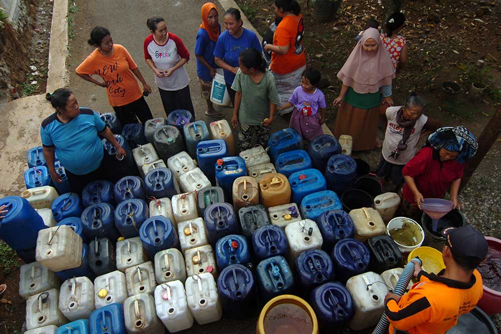  Masuk Musim Kemarau, BPBD Kabupaten Tegal Bagikan Sebanyak 24.000 Liter Air Bersih