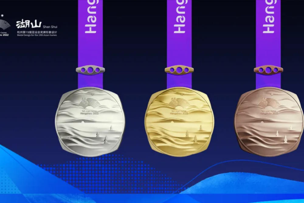  Ini Bentuk Medali Asian Games ke-19 Hangzhou yang Dibikin Bawa Unsur Desain Giok