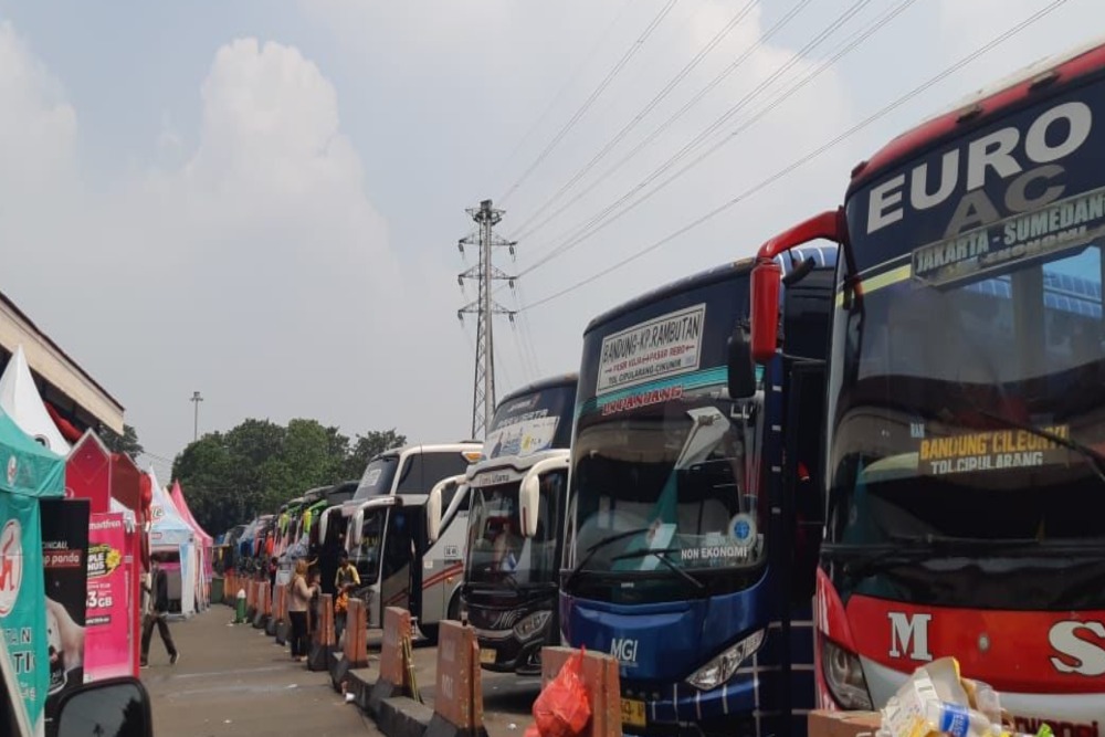Ilustrasi terminal bus./Bisnis- Lukman Nur Hakim