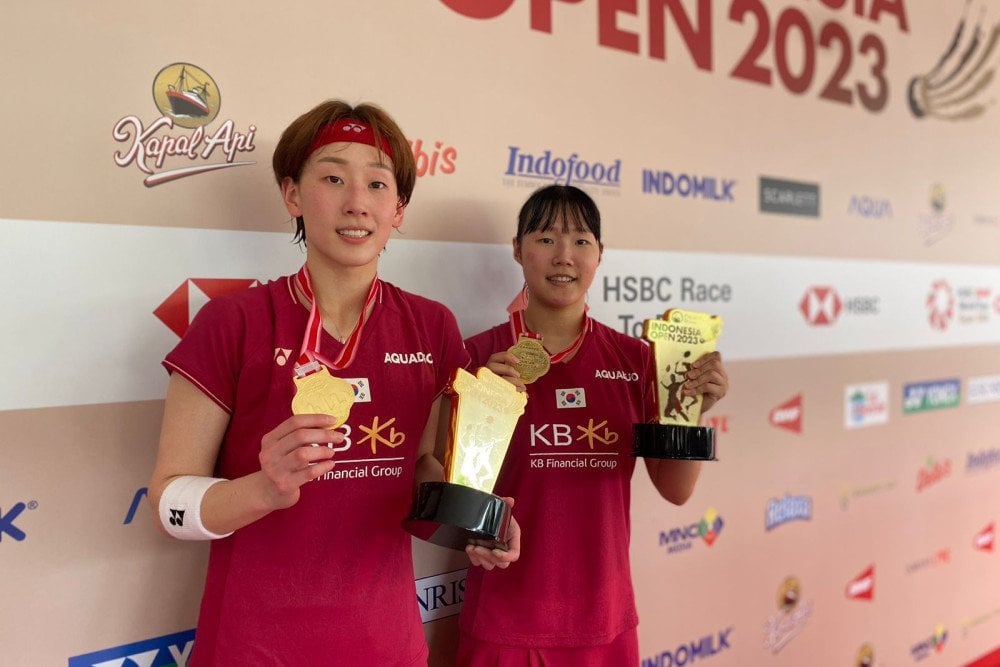  Final Indonesia Open 2023: Baek/Lee Sebut Istora Jadi Rumah Kedua